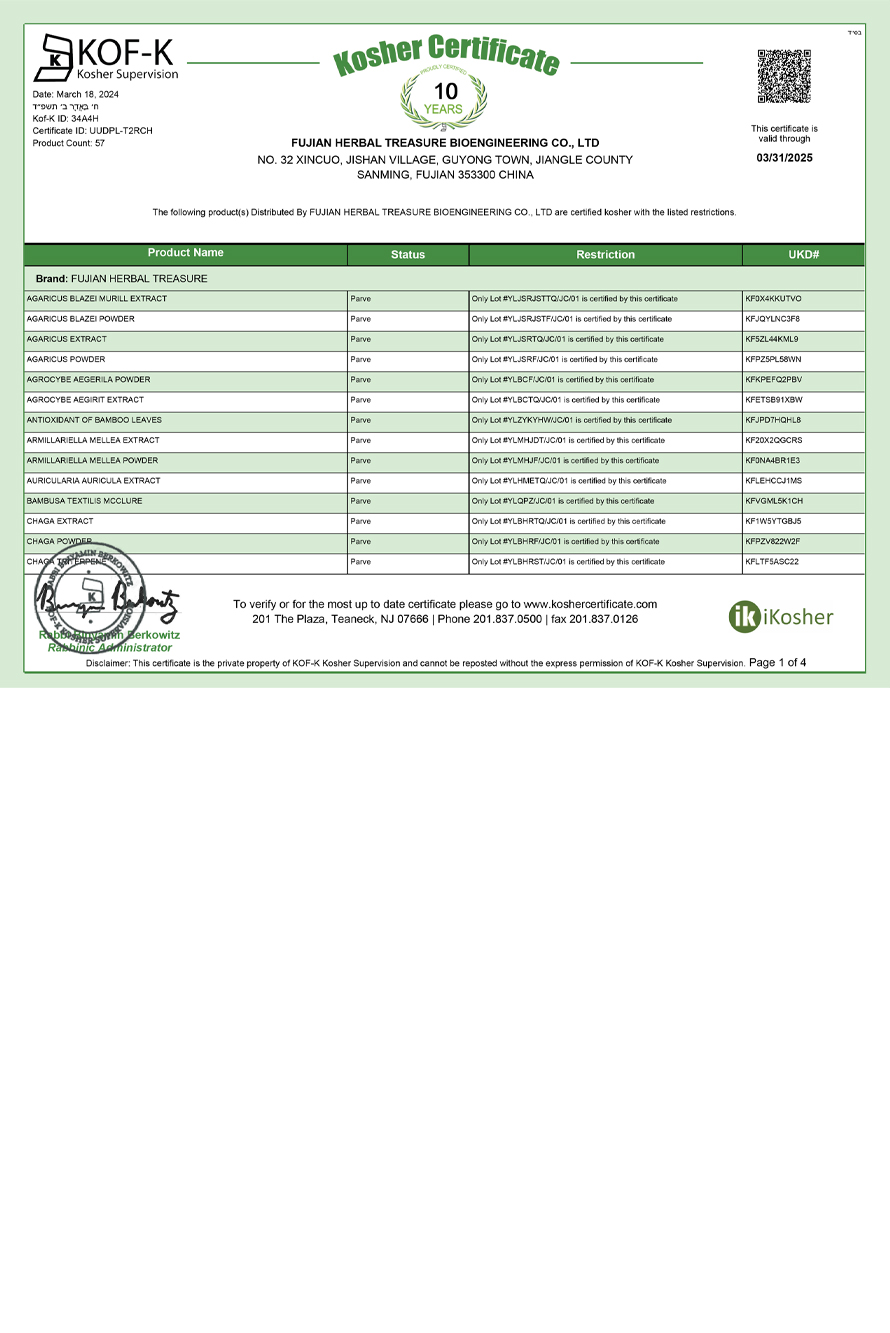 Kosher Certification