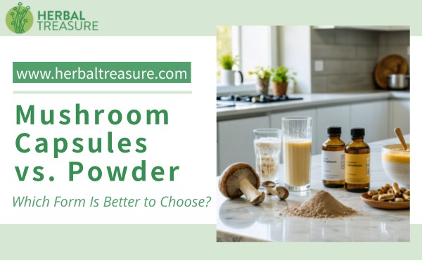 Mushroom Capsules vs. Powder