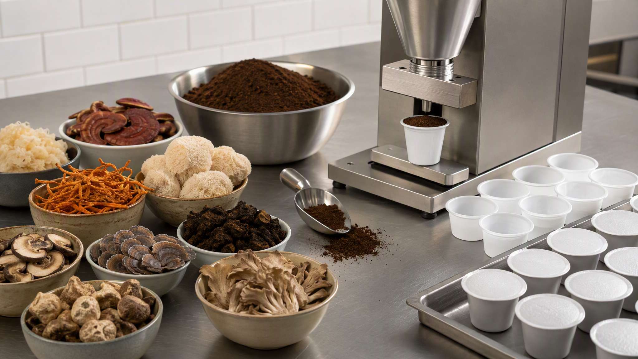 Mushroom Coffee K Pods Manufacturing Process