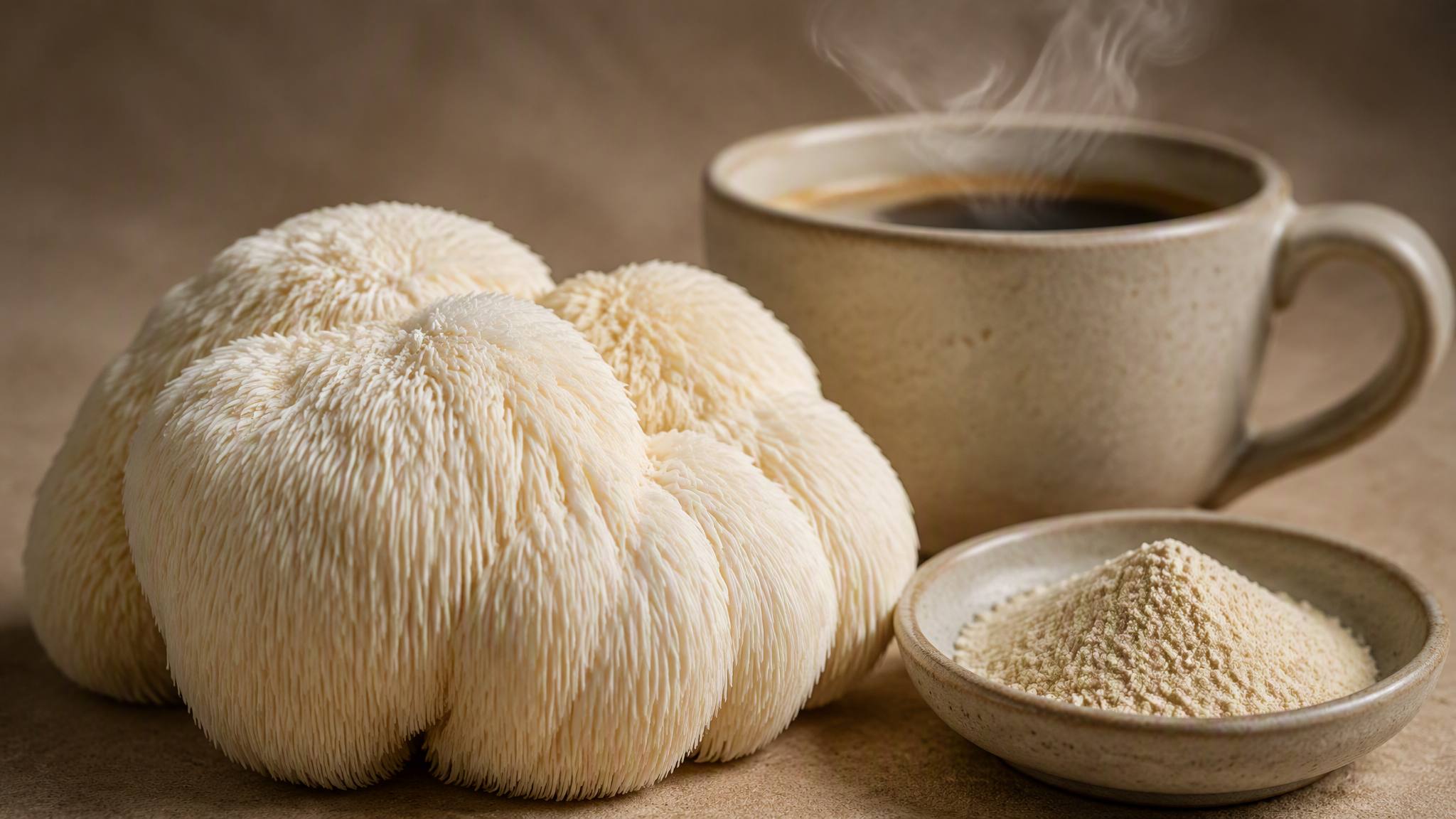 lions mane mushroom coffee 08 detail