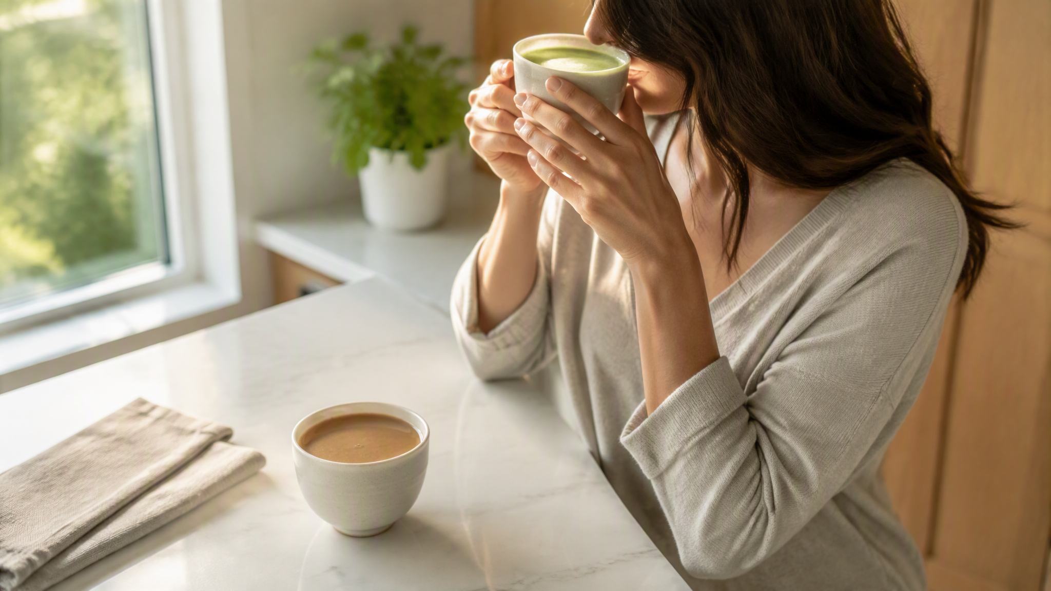 Matcha vs Mushroom Coffee consumer usage scene