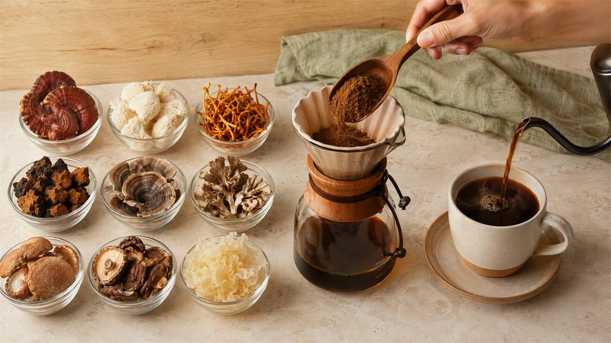 Mold Free Mushroom Coffee 03 ingredient preparation