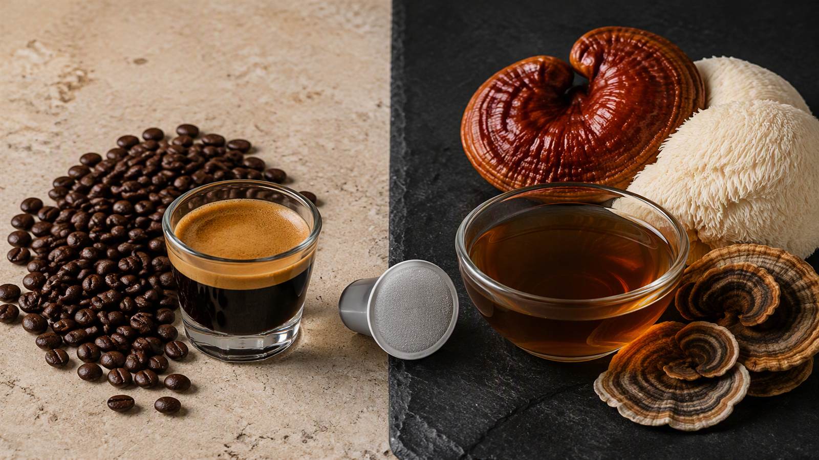 Mushroom Coffee K Cups Comparison Concept