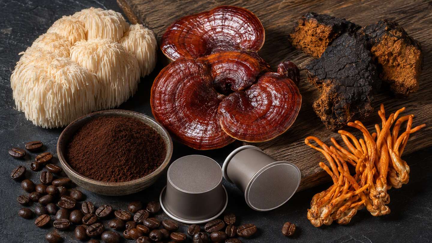 Mushroom Coffee K Cups Ingredients Raw Material