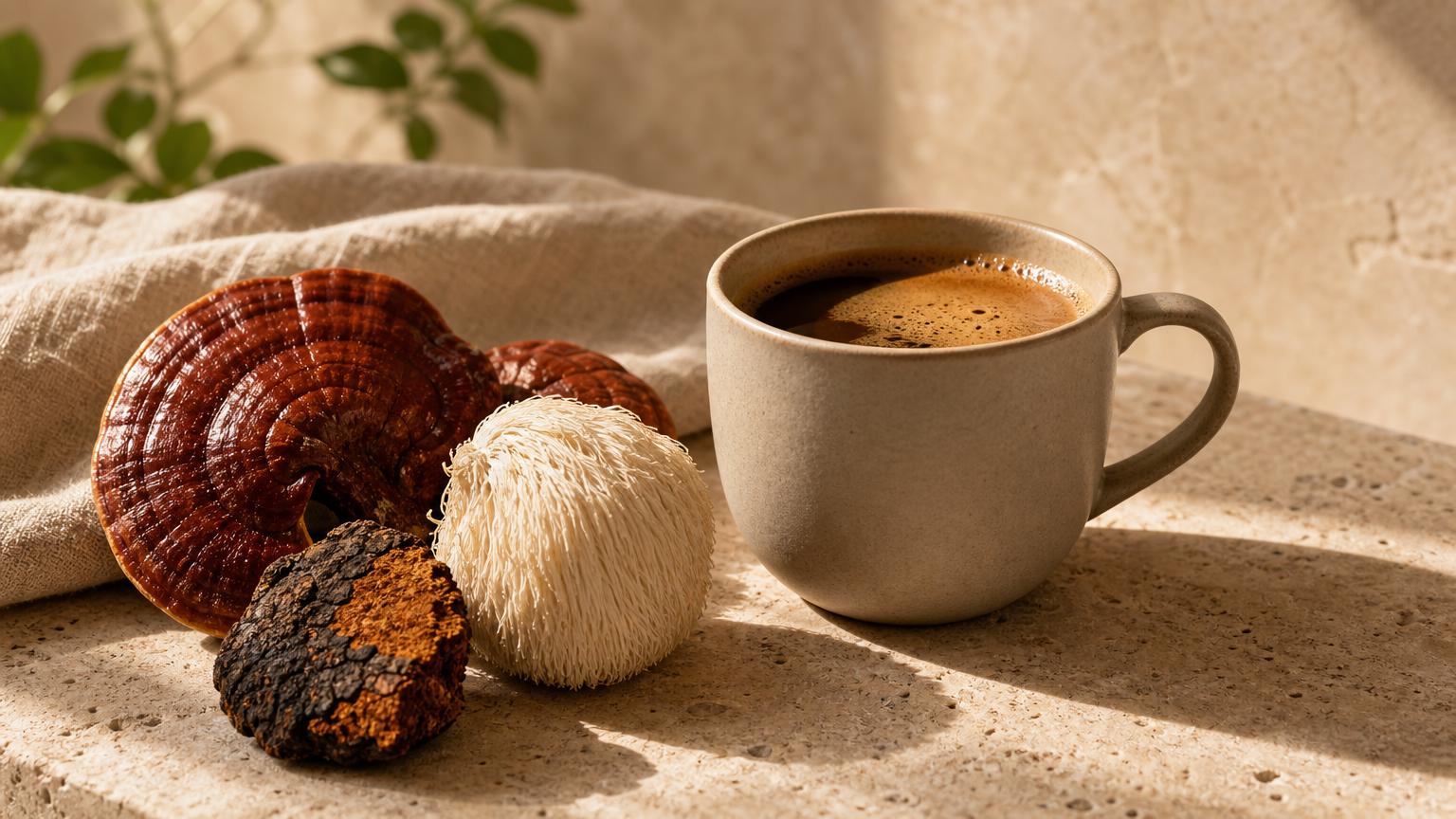 Mushroom Coffee Side Effects Ingredients Display