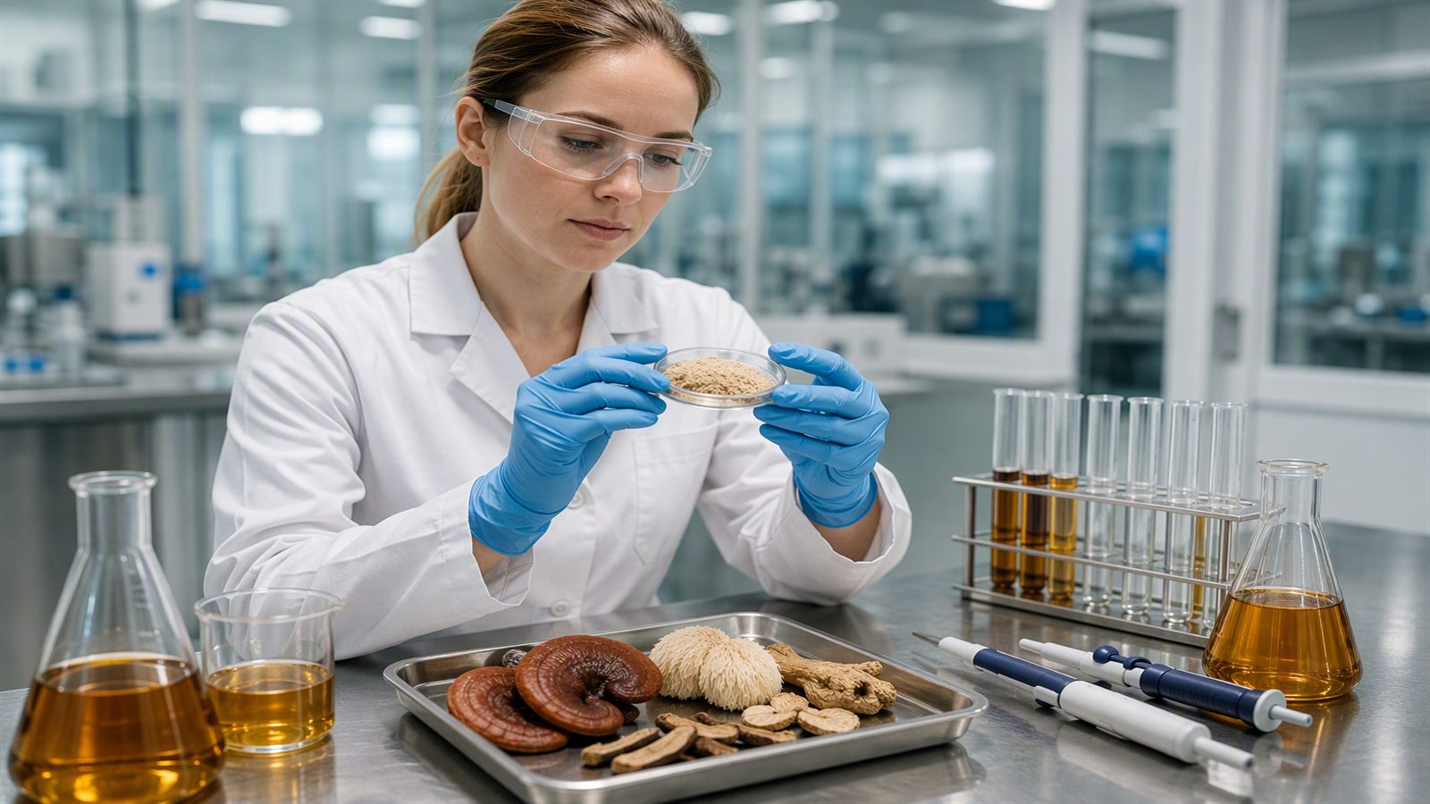 How Is Mushroom Coffee Made Quality Control Lab Testing